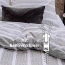 Bettwäsche-Set 2-teilig Baumwolle 135x200/80x80cm Stripe Along
