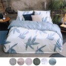 Bettwäsche-Set 2-teilig Satin-Baumwolle 155x220/80x80cm