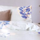 Bettwäsche-Set 2-teilig Satin-Baumwolle 155x220/80x80cm Remade Romantic Leaves
