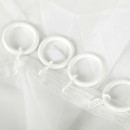 Ringe mit Faltenleghaken Ø40mm 10er Set Weiß