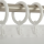 Ringe mit Faltenleghaken Ø40mm 10er Set Weiß