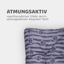 Hundekissen mit Pfoten gesteppt Anthrazit 40x60 cm