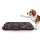Hundekissen mit Pfoten gesteppt Braun 70x100 cm