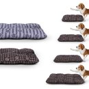 Hundekissen mit Pfoten gesteppt Braun 70x100 cm