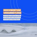 Matratzenauflage Visco-Topper mit Sommer- & Winterseite blau/weiß gestreift 90x200x5cm