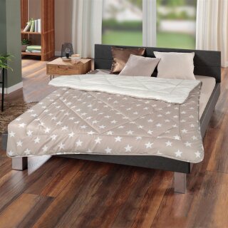 Winter Wende Steppbett 135x200cm Taupe