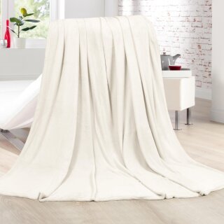 Kuscheldecke "Cashmere Touch" 150x200cm offwhite