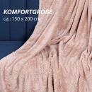 Kuscheldecke 150x200cm "Cashmere Soft-Touch" - Popcorn