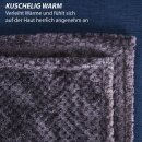 Kuscheldecke "Popcorn" Cashmere Soft-Touch Anthrazit 150x200 cm