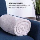 Kuscheldecke 150x200cm "Cashmere Soft-Touch" - Popcorn - Silber