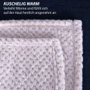 Kuscheldecke "Popcorn" Cashmere Soft-Touch Silber 150x200 cm