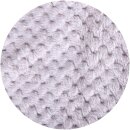 Kuscheldecke "Popcorn" Cashmere Soft-Touch Silber 150x200 cm