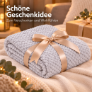 Kuscheldecke "Popcorn" Cashmere Soft-Touch...