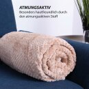 Kuscheldecke 150x200cm "Cashmere Soft-Touch" - Popcorn - Camel