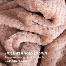 Kuscheldecke 150x200cm "Cashmere Soft-Touch" - Popcorn - Camel