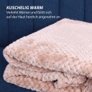 Kuscheldecke "Popcorn" Cashmere Soft-Touch Camel 150x200 cm