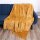 Kuscheldecke "Popcorn" Cashmere Soft-Touch Curry  150x200 cm