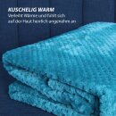 Kuscheldecke "Popcorn" Cashmere Soft-Touch Petrol 150x200 cm