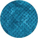 Kuscheldecke "Popcorn" Cashmere Soft-Touch Petrol 150x200 cm