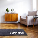 Allzweckteppich "Faux Rabbit" anthrazit 60x120cm