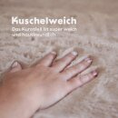 Hochflor Teppich kuschelweich  camel 60x120cm