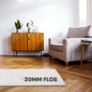 Allzweckteppich "Faux Rabbit" offwhite 60x120cm