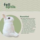 Allzweckteppich "Faux Rabbit" offwhite 60x120cm