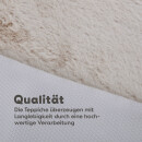 Hochflor Teppich kuschelweich  offwhite 60x120cm