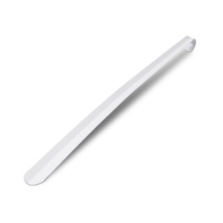 Schuhlöffel Metall 79cm Weiß