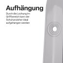 Schuhlöffel Metall 79cm Weiß