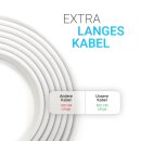 Mobiler Deckenventilator weiß, Ø40cm (5m Kabel), mit Aufhänger