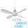 Mobiler Deckenventilator weiß, Ø40cm (5m Kabel), mit Aufhänger