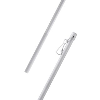 Schleuderstab aus Aluminium Ø9mm Weiß 125cm