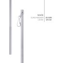 Schleuderstab aus Aluminium für Vorhänge und Flächenvorhänge Ø9mm Weiß 125cm