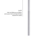 Schleuderstab aus Aluminium für Vorhänge und Flächenvorhänge Ø9mm Weiß 125cm
