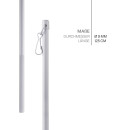 Schleuderstab aus Aluminium Ø9mm Weiß 125cm