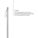 Schleuderstab aus Aluminium Ø9mm Weiß 125cm