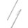 Schleuderstab Aluminium 9mm - Gardinenstab Weiß 125cm