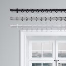 Stilgarnitur Gardinenstangen-Set ausziehbar 120 bis 220 cm