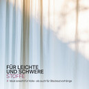 Stilgarnitur Gardinenstangen-Set ausziehbar 120 bis 220 cm Schwarz