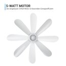 Mobiler Deckenventilator Weiß Ø40cm 2m Anschlusskabel