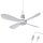 Mobiler Deckenventilator Ø40cm Weiß 2 Meter