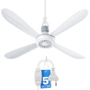 Mobiler Deckenventilator Ø40cm Weiß –...