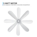 Mobiler Deckenventilator Weiß Ø40cm 2m Anschlusskabel