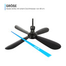 Mobiler Deckenventilator Schwarz Ø40cm 5m Anschlusskabel