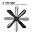 Mobiler Deckenventilator Schwarz Ø40cm 5m Anschlusskabel