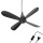 Mobiler Deckenventilator Ø40cm Schwarz 5 Meter
