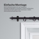 Gardinenstangen-Endstücke 2er Pack Schwarz Kegel