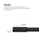 Gardinenstangen-Endstücke 2er Pack Schwarz Zylinder