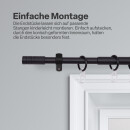 Gardinenstangen-Endstücke 2er Pack Schwarz Zylinder